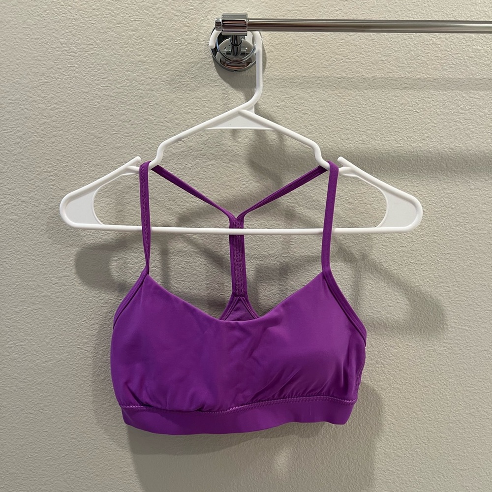 Lululemon flow y sports bra- moonlit magenta